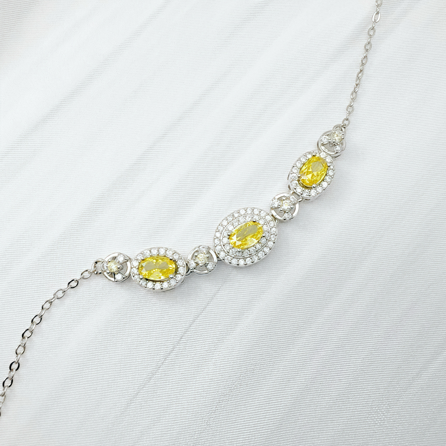 Radiant Yellow Zircon Bracelet