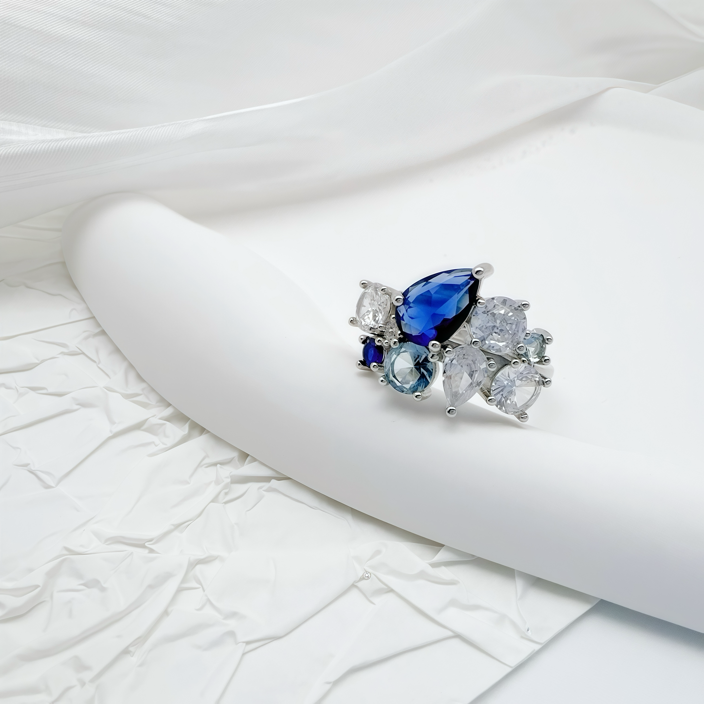 Celestial Sapphire Solitaire Ring