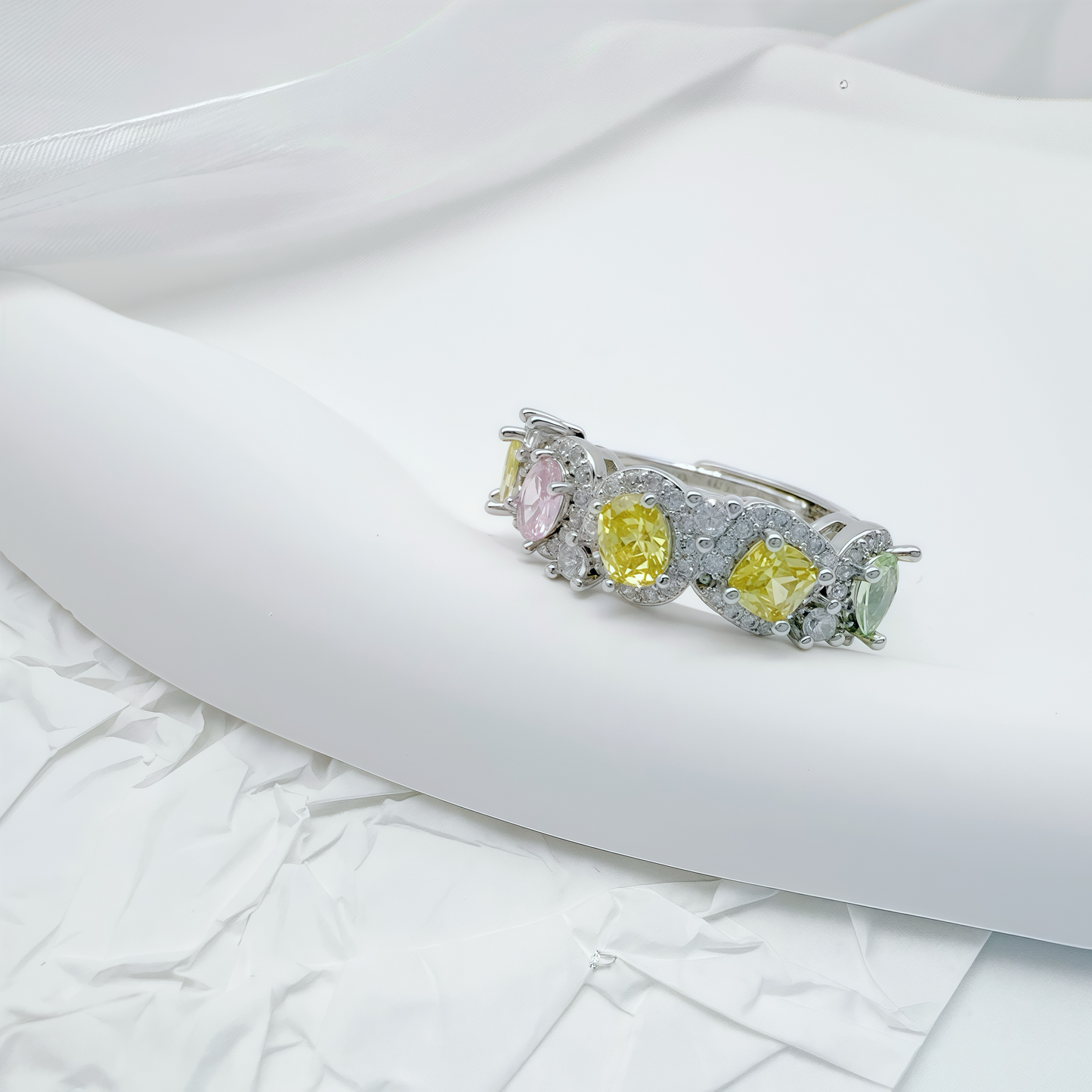 Rainbow Gemstone Ring