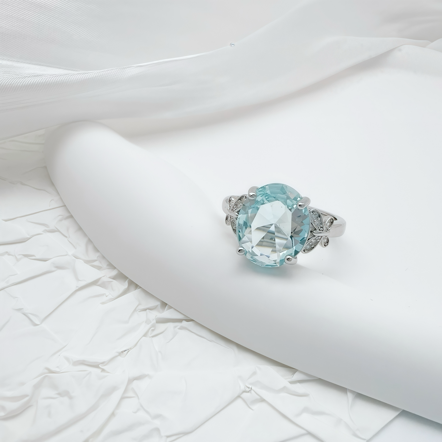 Oceanic Glow Cabochon Ring