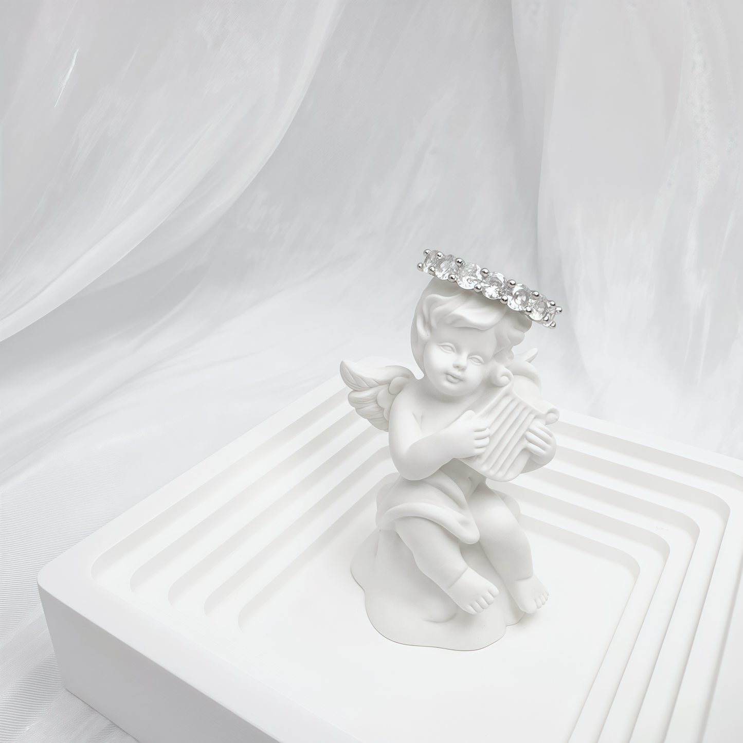 Radiant Zircon Row Ring