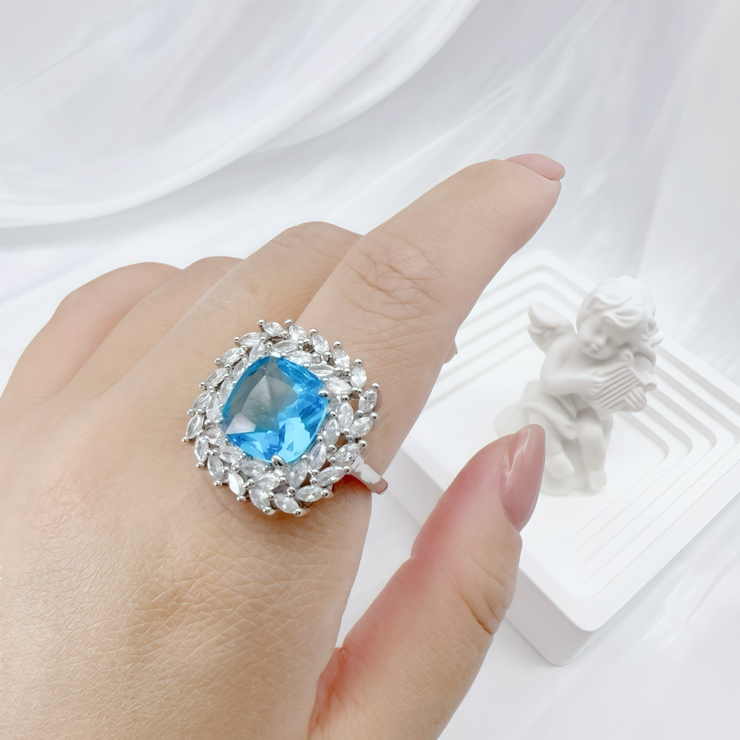 Royal Asscher Topaz Radiance Ring