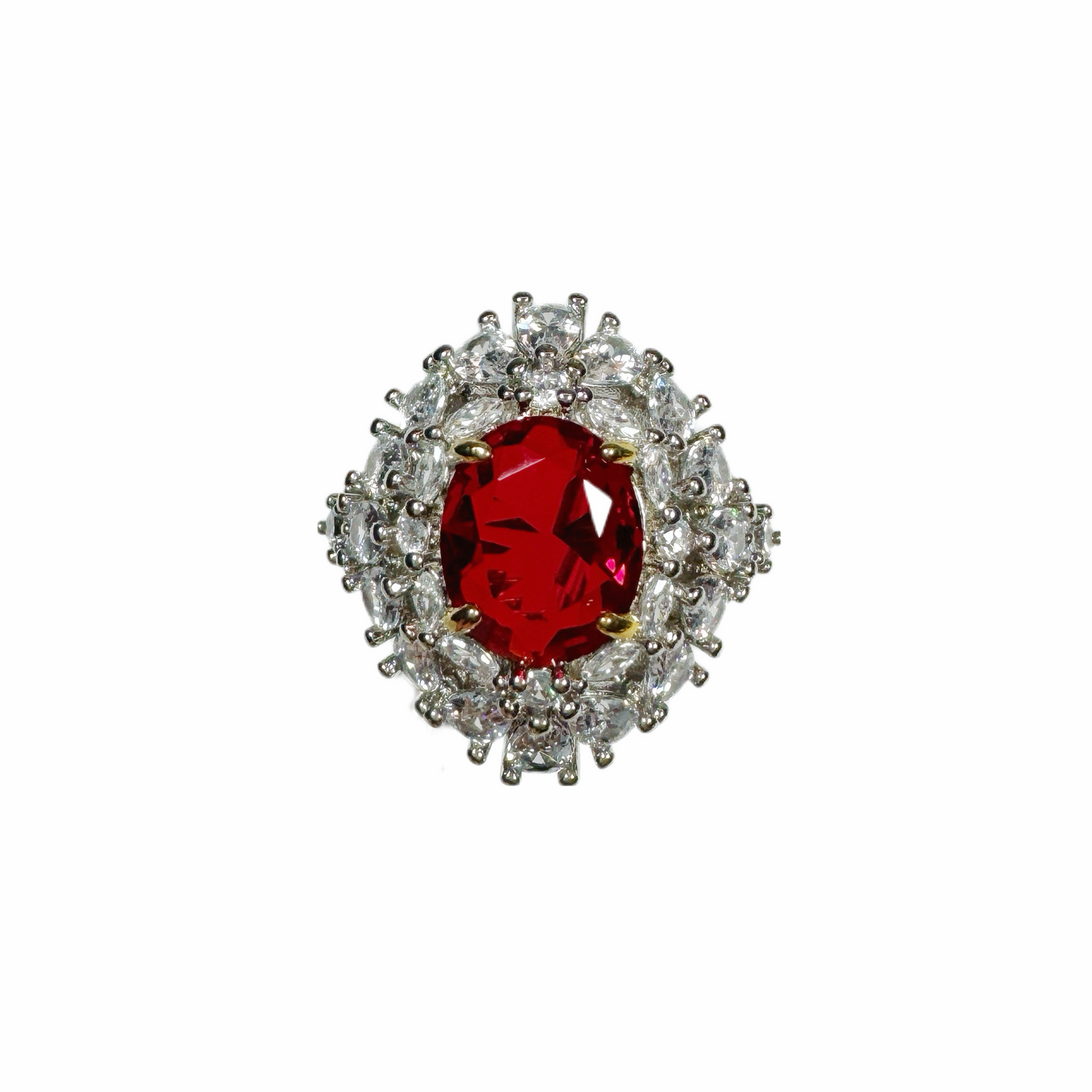 Blossoming Ruby Radiance Ring