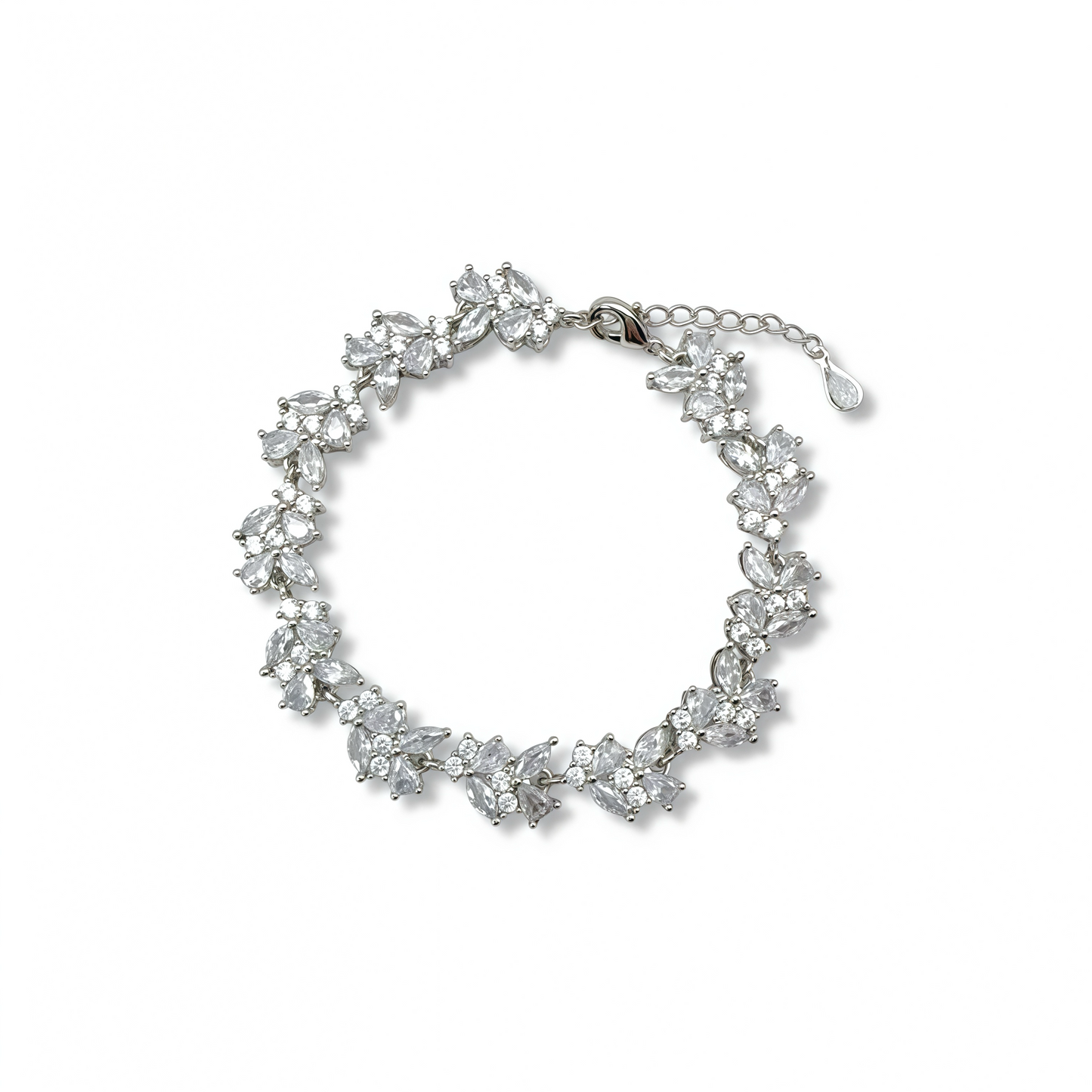 Luxury Zirconia Floral Bracelet