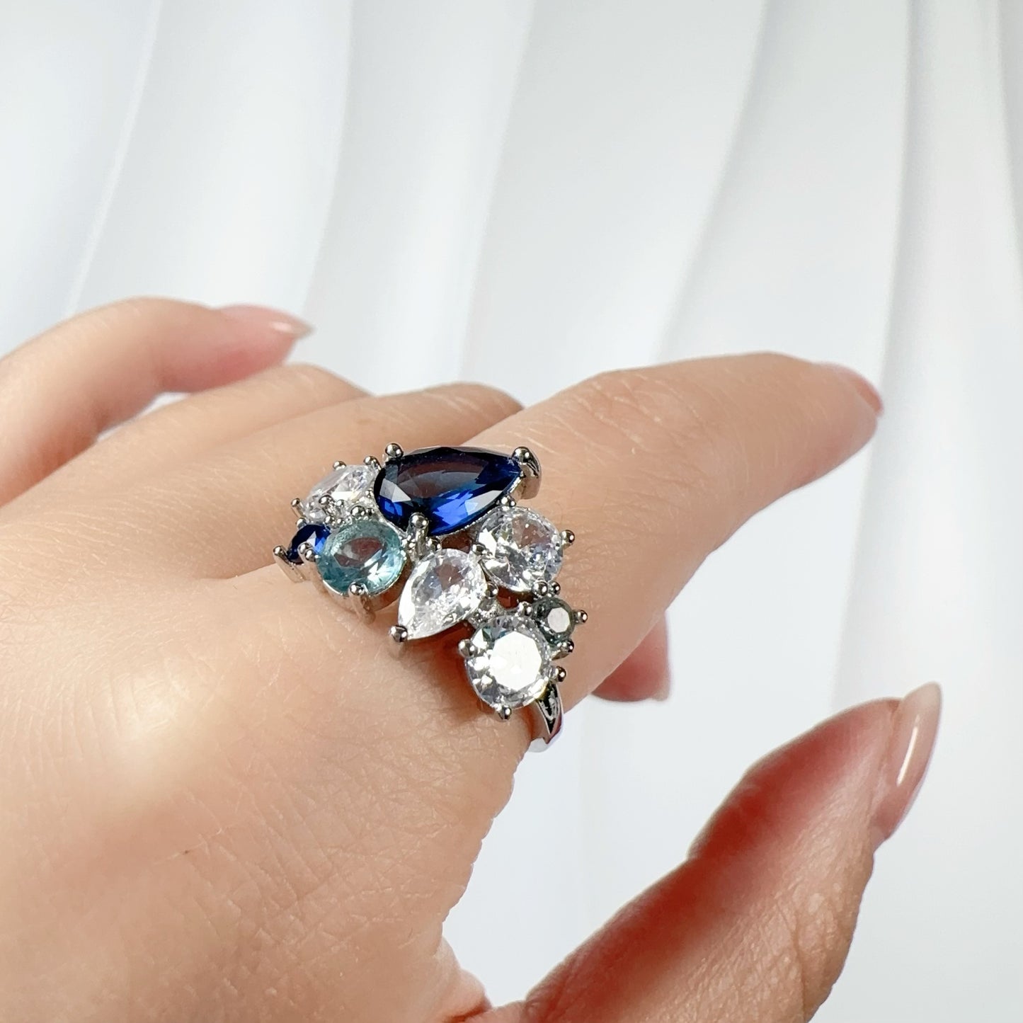 Celestial Sapphire Solitaire Ring
