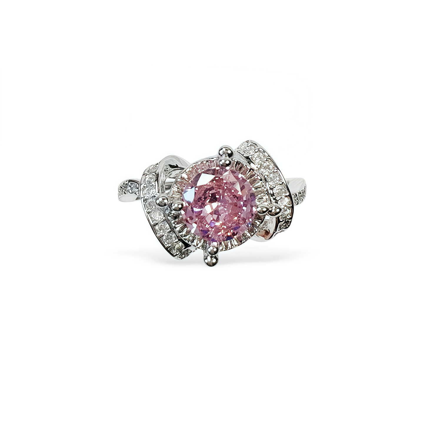 Twist Pink Sapphire Ring